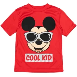 Disney Mickey Mouse T-Shirt And Mesh Shorts Outfit Set Toddler