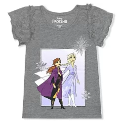 Disney Girl's Frozen 3 Piece Casual Wear, Ruffle Short Sleeve Shirts And Leggings Set For Toddler -Family Style Shop GUEST 0366dfd7 38e0 4528 ae24 3a247a6578c0
