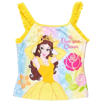 Disney Princesses,Princess Ariel Girls Tankini Top And Bikini Bottom Swim Set Little Kid To Big Kid 4 Disney Princesses,Princess Ariel Girls Tankini Top And Bikini Bottom Swim Set Little Kid To Big Kid - Image 2