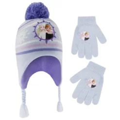 Disney Frozen Elsa And Anna Winter Hat And Kids Gloves Set, Little Girls Ages 4-7 -Family Style Shop GUEST 039e9618 785b 410b a109 5c534a91cb0f