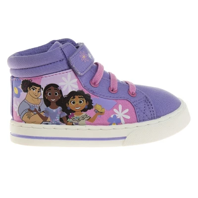 Disney Encanto Mirabel Girls High Top Hook And Loop Sneakers. (Toddler Little Kids) 4 Disney Encanto Mirabel Girls High Top Hook And Loop Sneakers. (Toddler Little Kids) - Image 2