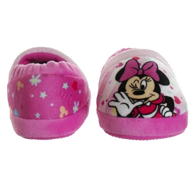 Disney Kids Girl's Minnie Mouse Slippers - Plush Lightweight Warm Comfort Soft Aline House Slippers – Pink White (size 5-12 Toddler/Little Kid) 7 Disney Kids Girl's Minnie Mouse Slippers - Plush Lightweight Warm Comfort Soft Aline House Slippers – Pink White (size 5-12 Toddler/Little Kid) - Image 5