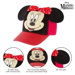 Disney Girls Minnie Mouse Glitter Baseball Cap -Family Style Shop GUEST 04ae9a1e ee83 4264 9e24 65efab9be247