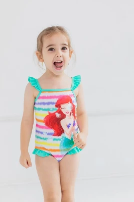 Disney The Little Mermaid Princess Ariel Girls One Piece Bathing Suit Little Kid To Big Kid 3 Disney The Little Mermaid Princess Ariel Girls One Piece Bathing Suit Little Kid To Big Kid