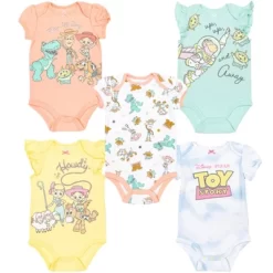 Disney Classics 101 Dalmatians Bambi Dumbo 5 Pack Short Sleeve Bodysuits -Family Style Shop GUEST 07111793 f5e3 438c 953c 6bdc8ae8798c