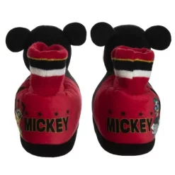 Disney Mickey Mouse 3D Slippers - House Shoes Plush Lightweight Warm Indoor Comfort Soft Aline - Red/Black 3D (size 5-12 Toddler - Little Kid) -Family Style Shop GUEST 07699200 d9ad 4c36 b171 98fcaf7a8658