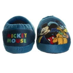 Disney Mickey Mouse Slippers - Kids Cozy Plush Fuzzy Lightweight Warm Comfort Soft House Shoes - Navy Blue Red (size 5-12 Toddler - Little Kid) -Family Style Shop GUEST 07b9098a f29d 4c3a 94b4 336a00955532