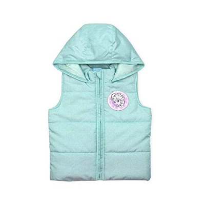 Disney Girl's 3-Pack Frozen Snow Queen Long Sleeve Graphic Tee, Snowflake Patterned Leggings And Quilted Hoodie Vest For Toddler 4 Disney Girl's 3-Pack Frozen Snow Queen Long Sleeve Graphic Tee, Snowflake Patterned Leggings And Quilted Hoodie Vest For Toddler - Image 2