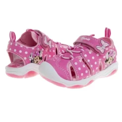 Disney Minnie Mouse Pink Light Up Beach Water Summer Shoes - Hook And Loop Closed Toe Sandals And Open Toe Sandals (sizes 6-12 Toddler / Little Kid) -Family Style Shop GUEST 09de96d5 cba5 4a50 a28a d7cad737d0c2
