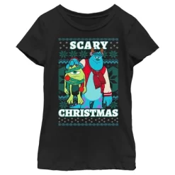 Girl's Disney Monsters Inc. Mike And Sully Scary Christmas T-Shirt -Family Style Shop GUEST 0aff7e01 7efc 4b2c b148 aa31cbfd7864
