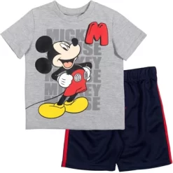 Disney Mickey Mouse Donald Duck Goofy Pluto Graphic T-Shirt And Mesh Shorts Outfit Set Infant To Little Kid -Family Style Shop GUEST 0c94578a e2e2 42ca 9c00 a3f3fd424375