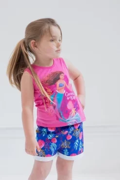 Disney Princess Ariel Girls Tank Top And Active Retro Dolphin Shorts Toddler To Big Kid -Family Style Shop GUEST 11ca9360 15b2 4c8d 8165 fc8c0bb81d66