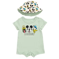 Disney Mickey Mouse Goofy Donald Duck Pluto Baby Romper And Hat Newborn To Infant -Family Style Shop GUEST 12297089 0f4d 4d14 ba0d 1d4cf5aa8d76