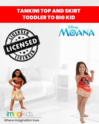 Disney Moana Girls Tankini Top And Skirt Little Kid To Big Kid 3 Disney Moana Girls Tankini Top And Skirt Little Kid To Big Kid