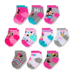 Disney Minnie Mouse Baby-girls 10-pack Infant Sock, Multicolor (0-24 Months) -Family Style Shop GUEST 1532eec8 8de2 423d a786 d09dd8f3a11c