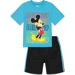 Disney Mickey Mouse Donald Duck Goofy Pluto Graphic T-Shirt And Mesh Shorts Outfit Set Infant To Little Kid -Family Style Shop GUEST 18fa2d3e 5c6e 4e39 bf93 2b736161a343