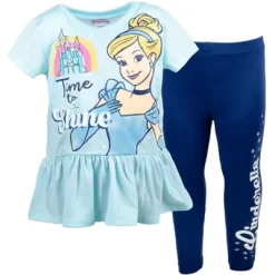 Disney Princess Moana Frozen Little Mermaid Rapunzel Jasmine Belle Girls T-Shirt And Leggings Outfit Set Toddler To Big Kid -Family Style Shop GUEST 19f6a99f 5320 436b a362 3fd7ea251b4d