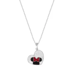 Disney Minnie Mouse Stainless Steel Crystal Heart Necklace -Family Style Shop GUEST 1b5bdee1 92c9 4a5f a5b8 9cbdb671931a