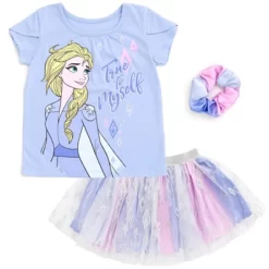 Disney Princess Disney Moana Princess Frozen Rapunzel Jasmine Belle Girls T-Shirt Tulle Skirt And Scrunchie 3 Piece Outfit Set Little Kid To Big Kid -Family Style Shop GUEST 1e6451d2 72b0 4557 8678 b1f05d4ba871