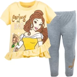 Disney Princess Moana Frozen Little Mermaid Rapunzel Jasmine Belle Girls T-Shirt And Leggings Outfit Set Toddler To Big Kid -Family Style Shop GUEST 204df199 bdf6 4b52 a758 c01731864ff3