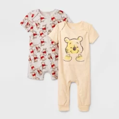 Baby Boys' 2pk Disney Winnie The Pooh Romper Set - Beige -Family Style Shop GUEST 232d6075 f784 4850 85f4 9ec37e72dc33