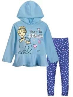 Disney Princess Mulan Rapunzel Jasmine Ariel Belle Cinderella Tiana Tinker Girls Pullover Hoodie Legging Toddler To Big Kid -Family Style Shop GUEST 257586af b931 4c7c a273 5067e7ca472d
