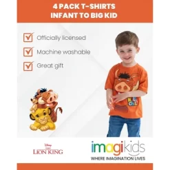 Disney Lion King Pumbaa Simba Graphic T-Shirts Toddler