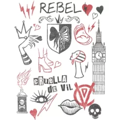 Disney Girl's Cruella Rebel Icons T-Shirt