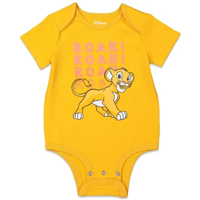 Disney The Lion King 3 Pack Short Sleeve Bodysuits 4 Disney The Lion King 3 Pack Short Sleeve Bodysuits - Image 2