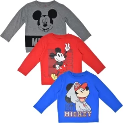 Disney Mickey Mouse 3 Pack Long Sleeve T-Shirts Infant To Big Kid -Family Style Shop GUEST 2980fc72 4722 4541 8fd4 2969d44f6793