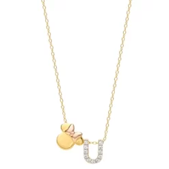 Disney Minnie Mouse Sterling Silver Gold Plated Cubic Zirconia Initial Pendant Necklace, 18" 31 Disney Minnie Mouse Sterling Silver Gold Plated Cubic Zirconia Initial Pendant Necklace, 18" -Family Style Shop GUEST 2a9dd5d6 d5d4 45a7 802c ed6b9c16a7c5