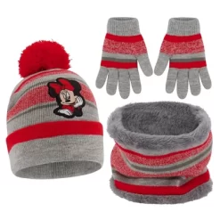 Disney Minnie Mouse Winter Beanie Hat, Scarf & Mittens/Gloves Set, Girls Age 2-7 -Family Style Shop GUEST 2ab635ea e86a 49f5 8ee1 5ae94d614468