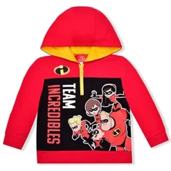 Disney Boy's Team Incredibles Half Zip Pullover Graphic Hoodie For Toddler -Family Style Shop GUEST 2b643103 326d 48ab 9ddb c246ade60237