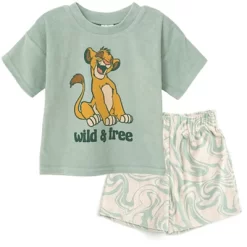 Disney Mickey Mouse Lion King Simba T-Shirt And Shorts Outfit Set Toddler To Big Kid -Family Style Shop GUEST 2d1d10a4 effe 4a01 a6c0 49c4db2d8586