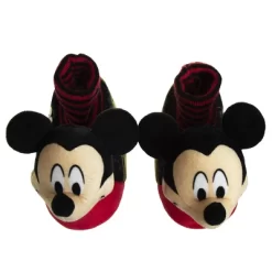 Disney Mickey Mouse 3D Slippers - Kids Cozy Plush Fuzzy Lightweight Warm Comfort Soft House Shoes - Mickey Red/black (size 5-12 Toddler - Little Kid) -Family Style Shop GUEST 2e908b63 6fa0 453a b980 4c4b427c572b