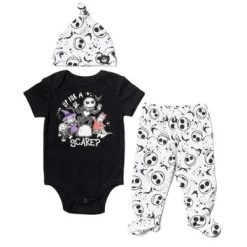 Disney Nightmare Before Christmas Zero Oogie Boogie Jack Skellington Baby Bodysuit Pants And Hat 3 Piece Outfit Set Newborn To Infant -Family Style Shop GUEST 2ffa4e95 1a26 4653 b91d 9dd55e2fe59a