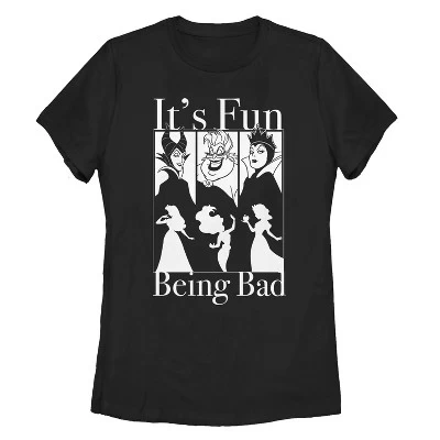 Women's Disney Princesses Fun Being Bad Wicked Witches T-Shirt 4 Women's Disney Princesses Fun Being Bad Wicked Witches T-Shirt - Image 3
