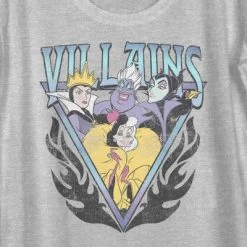 Women's Disney Villains Distressed Flames Logo