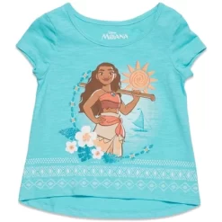 Disney Moana Girls T-Shirt And Skirt Little Kid To Big Kid