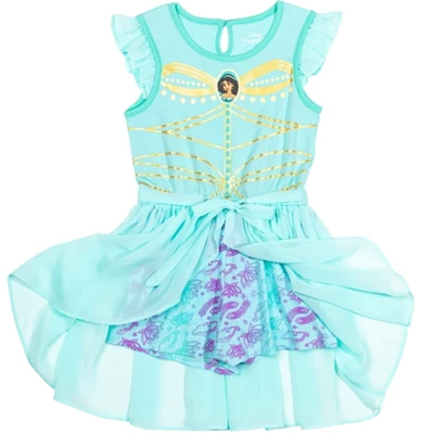 Disney Princess Moana Frozen Rapunzel Jasmine Belle Girls Romper And Skirt Little Kid To Big Kid 17 Disney Princess Moana Frozen Rapunzel Jasmine Belle Girls Romper And Skirt Little Kid To Big Kid - Image 15