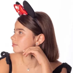 Disney Womens Minnie Mouse Silver Plated Cubic Zirconia Necklace, 16+2" -Family Style Shop GUEST 3320b3c4 8d3d 40b9 bb47 95eb08f9cff4