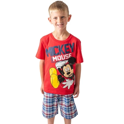 Disney Mickey Mouse Graphic T-Shirt And Shorts Outfit Set Infant To Little Kid 3 Disney Mickey Mouse Graphic T-Shirt And Shorts Outfit Set Infant To Little Kid