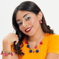 Disney Encanto Double-Strand Pom Pom, Tassel, And Charm Necklace Necklace -Family Style Shop GUEST 35a5ec61 f378 4f45 a0d1 a8178bd1327f