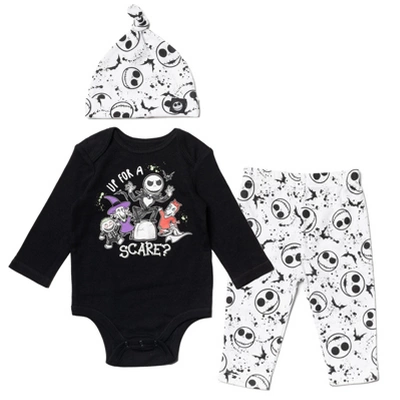 Disney Nightmare Before Christmas Zero Sally Jack Skellington Baby Bodysuit Pants And Hat 3 Piece Outfit Set Newborn To Infant 10 Disney Nightmare Before Christmas Zero Sally Jack Skellington Baby Bodysuit Pants And Hat 3 Piece Outfit Set Newborn To Infant - Image 8