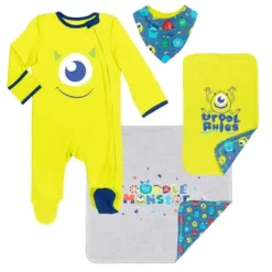 Disney Winnie The Pooh,Lion King,Pixar Monsters Inc.,Princess Baby Sleep N' Play Coverall Bib Blanket And Burp Cloth 4 Piece Outfit Set Newborn -Family Style Shop GUEST 3686d652 f2ac 4162 8321 9bbaa733f384