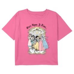 Girl's Disney Princesses Once Upon A Time… Crop T-Shirt -Family Style Shop GUEST 36f7cccc efe5 4e7b a9d7 3a9057fe0fed