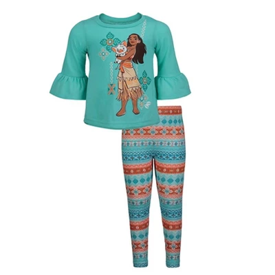 Disney Moana Girls T-Shirt And Leggings Outfit Set Little Kid To Big Kid 9 Disney Moana Girls T-Shirt And Leggings Outfit Set Little Kid To Big Kid - Image 7