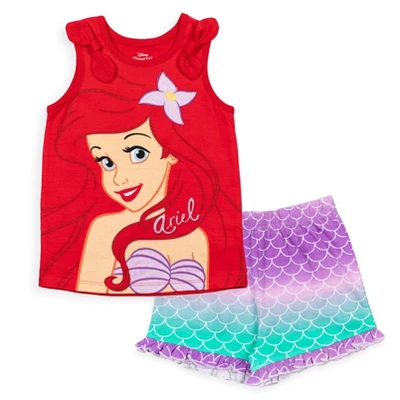 Disney Princess Princess Moana Rapunzel Jasmine Belle Girls Tank Top And French Terry Shorts Little Kid To Big Kid 10 Disney Princess Princess Moana Rapunzel Jasmine Belle Girls Tank Top And French Terry Shorts Little Kid To Big Kid - Image 8