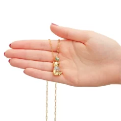 Disney Winnie The Pooh Gold-Plated Butterfly And Pooh Pendant With Paper Clip Chain, 18'' -Family Style Shop GUEST 39f792df 9445 4128 9a93 7920a27a1c19