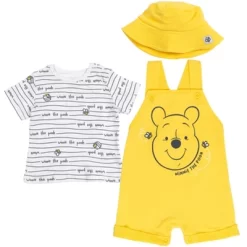 Disney Tigger Winnie The Pooh Baby French Terry Short Overalls T-Shirt And Hat 3 Piece Outfit Set Newborn To Infant -Family Style Shop GUEST 3c1b13a2 19e4 472d 92cb 04123a1a3972